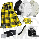 Battle Of Kilts Men’s Tartan Kilt Outfit – 8-Piece Scottish Set with Premium Accessories